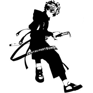 Zenitsu white wallpaper