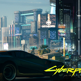 Dual monitor city wallpaper