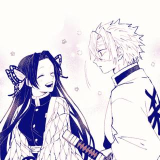 Kanae and Sanemi wallpaper