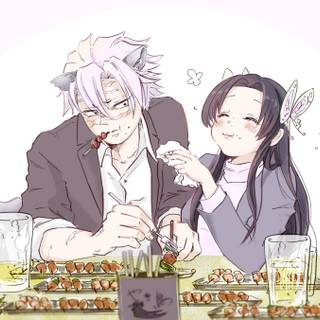 Kanae and Sanemi wallpaper