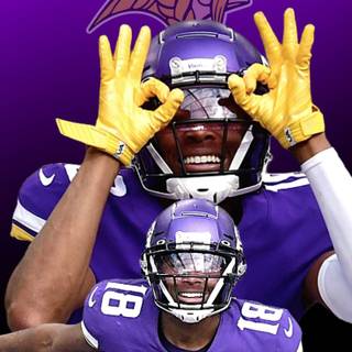 Justin Jefferson drip wallpaper