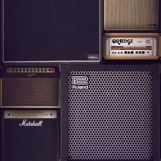 Guitar amplifier wallpaper