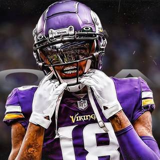 Justin Jefferson drip wallpaper