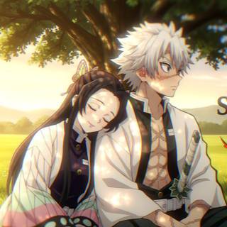 Kanae and Sanemi wallpaper