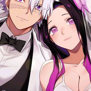 Kanae and Sanemi wallpaper