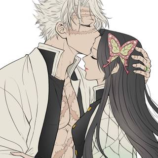 Kanae and Sanemi wallpaper