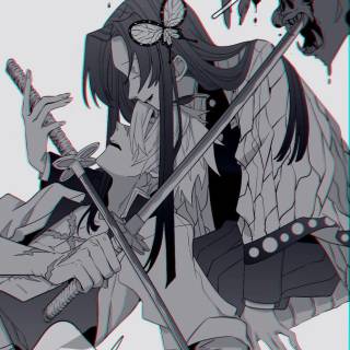 Kanae and Sanemi wallpaper