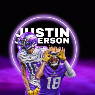 Justin Jefferson drip wallpaper