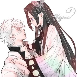 Kanae and Sanemi wallpaper