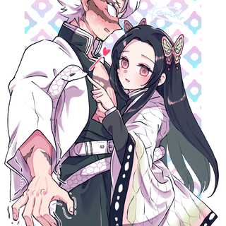 Kanae and Sanemi wallpaper