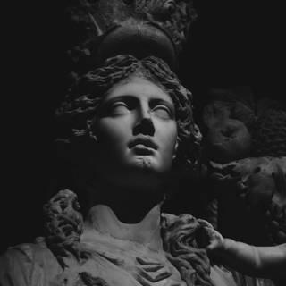 Dark statue wallpaper