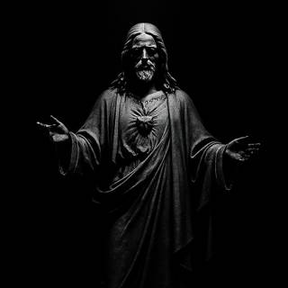 Dark statue wallpaper