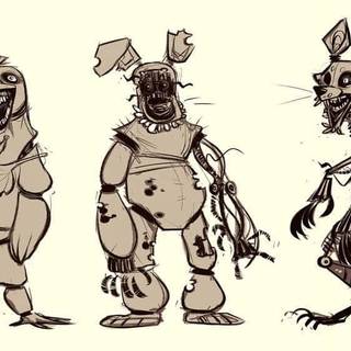 FNAF drawing wallpaper