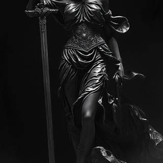 Dark statue wallpaper