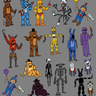 FNAF drawing wallpaper
