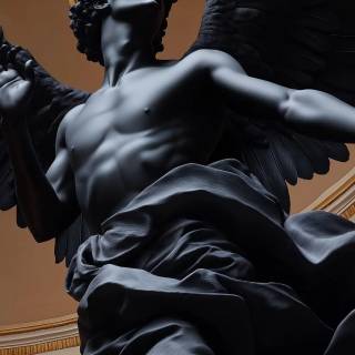 Dark statue wallpaper