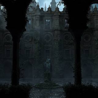 Dark statue wallpaper