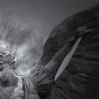 Dark statue wallpaper