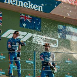 F1 podium wallpaper
