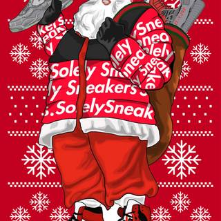 Drip Santa wallpaper