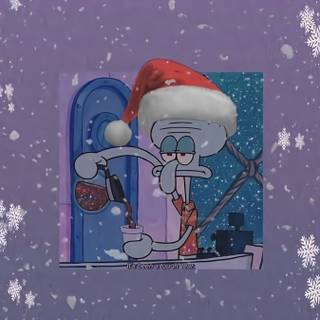 Drip Santa wallpaper