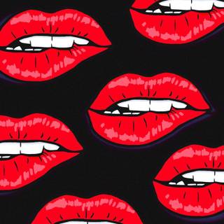 Baddie lips wallpaper
