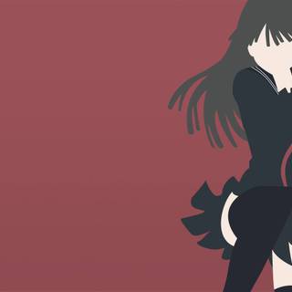 Anime girl minimalist wallpaper
