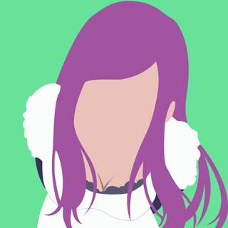 Anime girl minimalist wallpaper