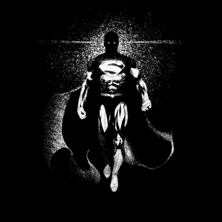 Superman black and white wallpaper