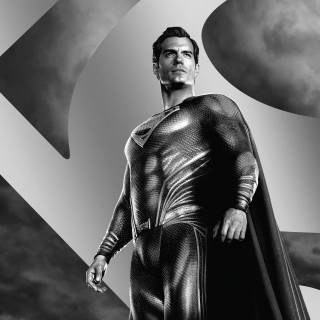 Superman black and white wallpaper