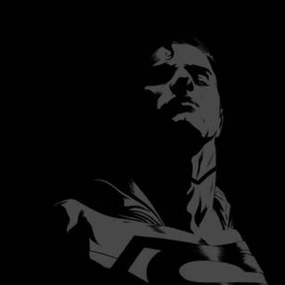 Superman black and white wallpaper