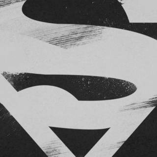 Superman black and white wallpaper