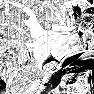 Superman black and white wallpaper