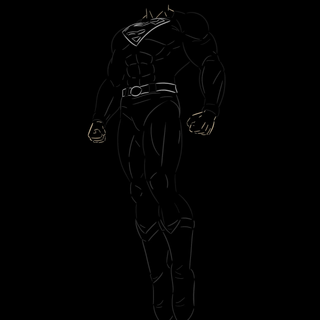 Superman black and white wallpaper
