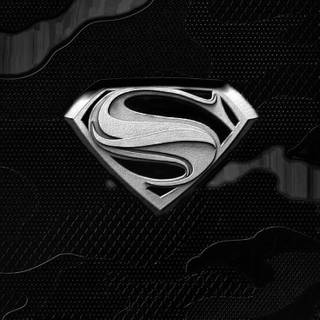 Superman black and white wallpaper