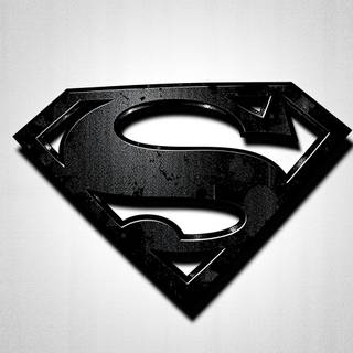 Superman black and white wallpaper