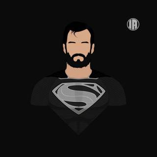 Superman black and white wallpaper
