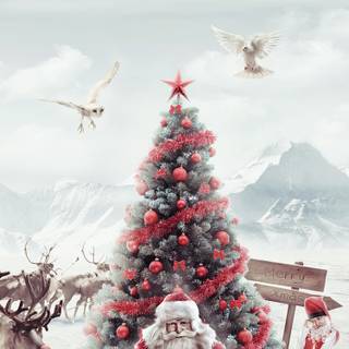 4k vertical Christmas wallpaper