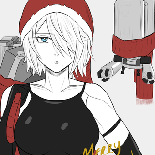 Nier Christmas wallpaper