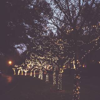 Christmas neighborhood wallpaper