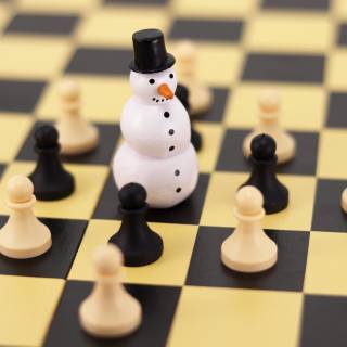 Christmas chess wallpaper