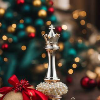 Christmas chess wallpaper
