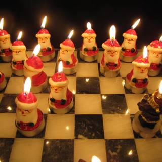 Christmas chess wallpaper