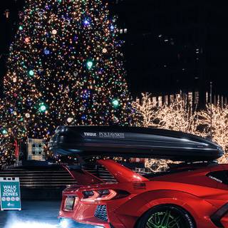 Christmas car phone wallpaper