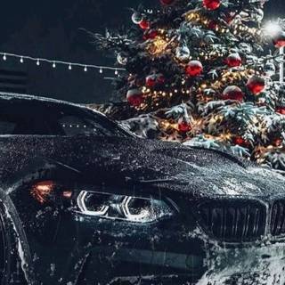 Christmas car phone wallpaper