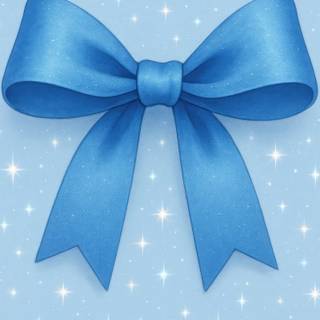 Christmas blue bow wallpaper