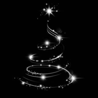 Christmas black HD wallpaper