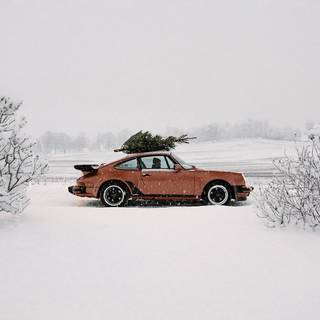 Christmas car phone wallpaper