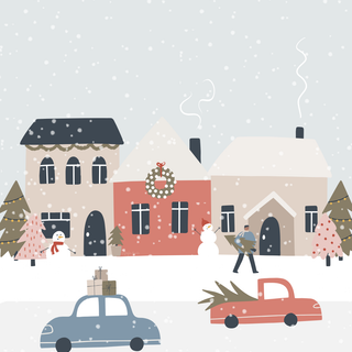 Christmas car phone wallpaper