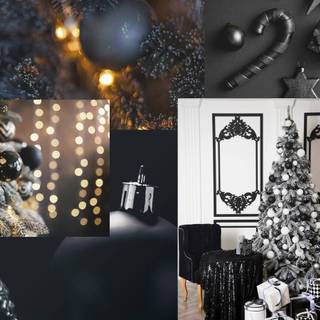 Christmas black HD wallpaper
